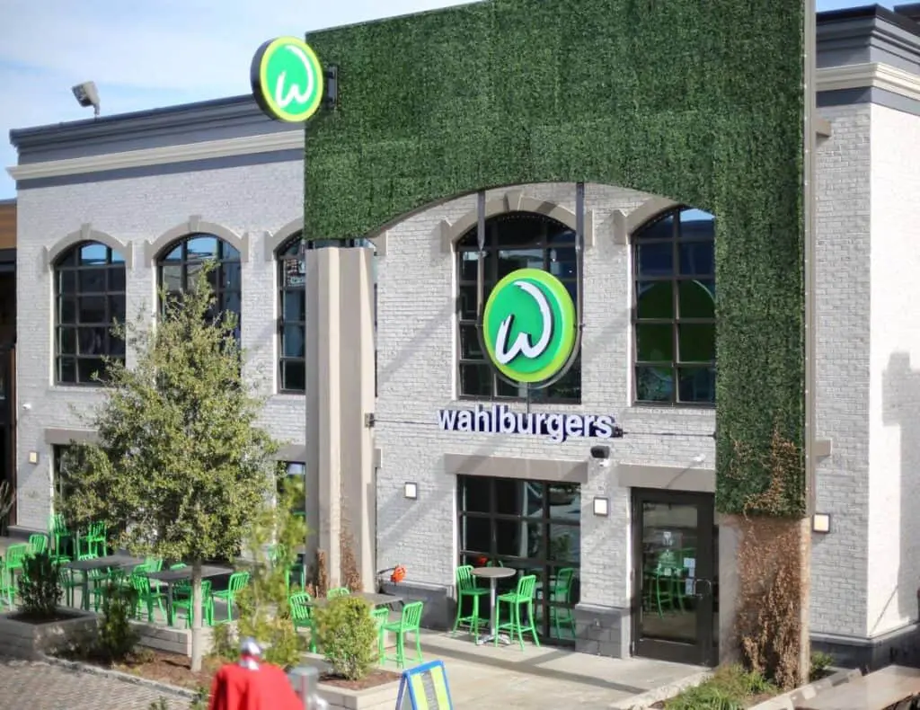 Wahlburgers Artificial Exterior Green Wall 2