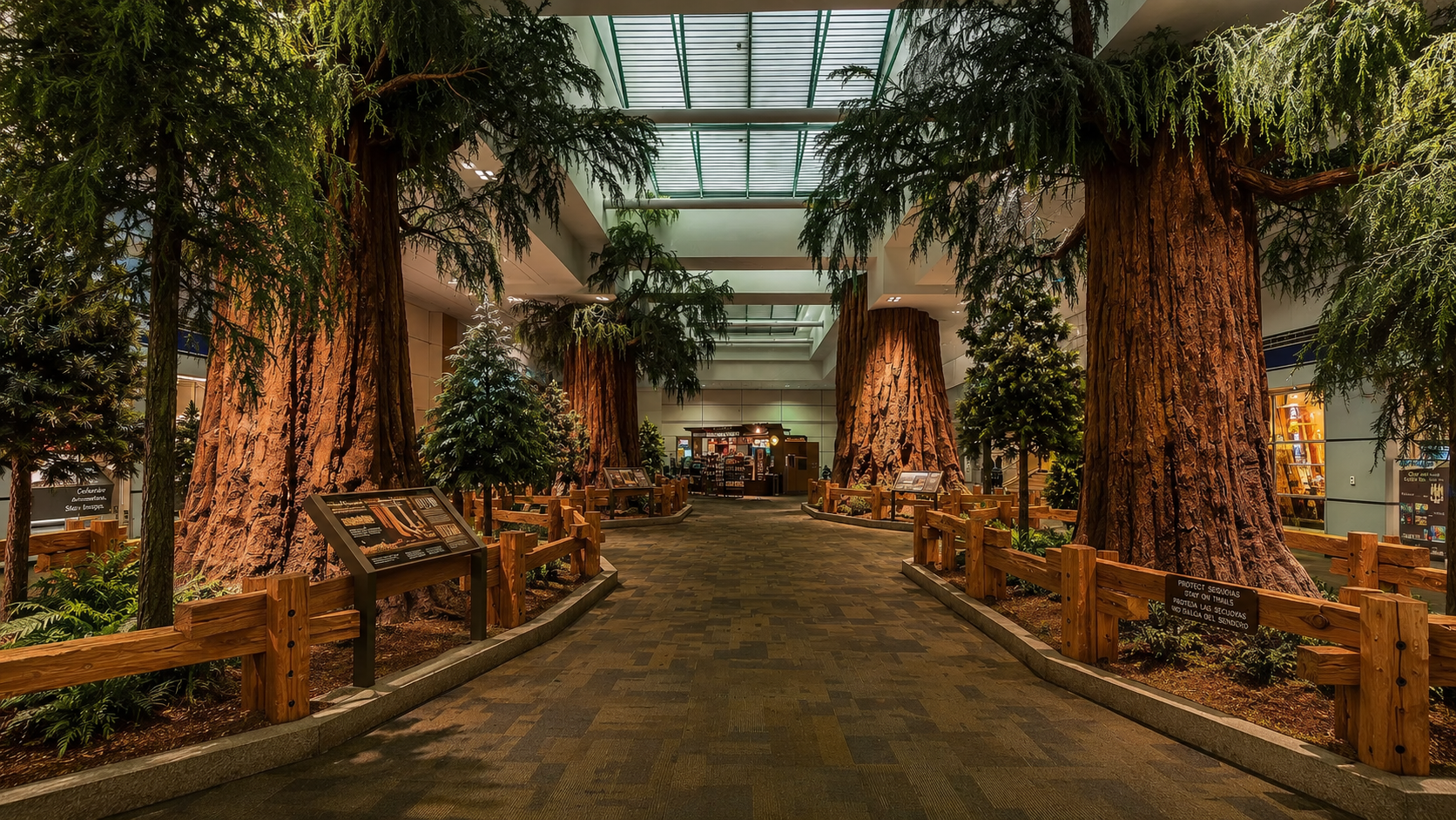 Artificial Trees and Plants for Airport Terminals and Transportation Hubs