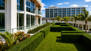 Why hotels choose artificial green walls over living walls