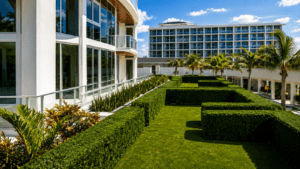 Why hotels choose artificial green walls over living walls