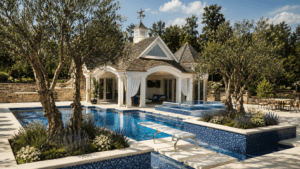 Luxurious Mediterranean poolside retreat